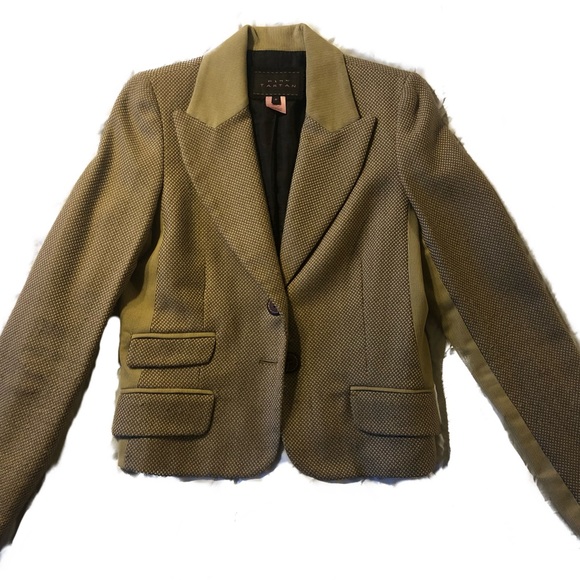 Pink Tartan Jackets & Blazers - Wool corduroy blazer - size 8 - Pink Tartan